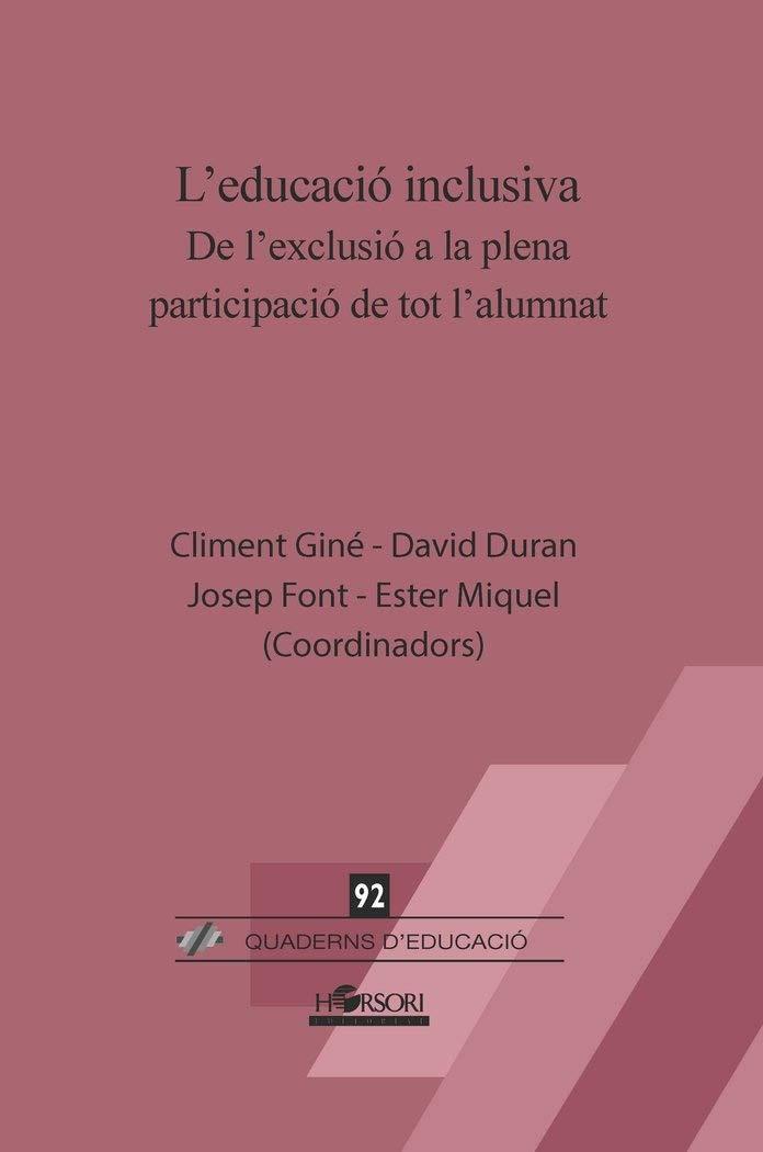 Educació inclusiva, L' | 9788412051964 | Giné, Climent / Duran, David / Font, Josep / Miquel, Ester