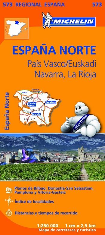 Mapa Regional 573 País Vasco, Navarra, La Rioja | 9782067184206 | AA.VV.