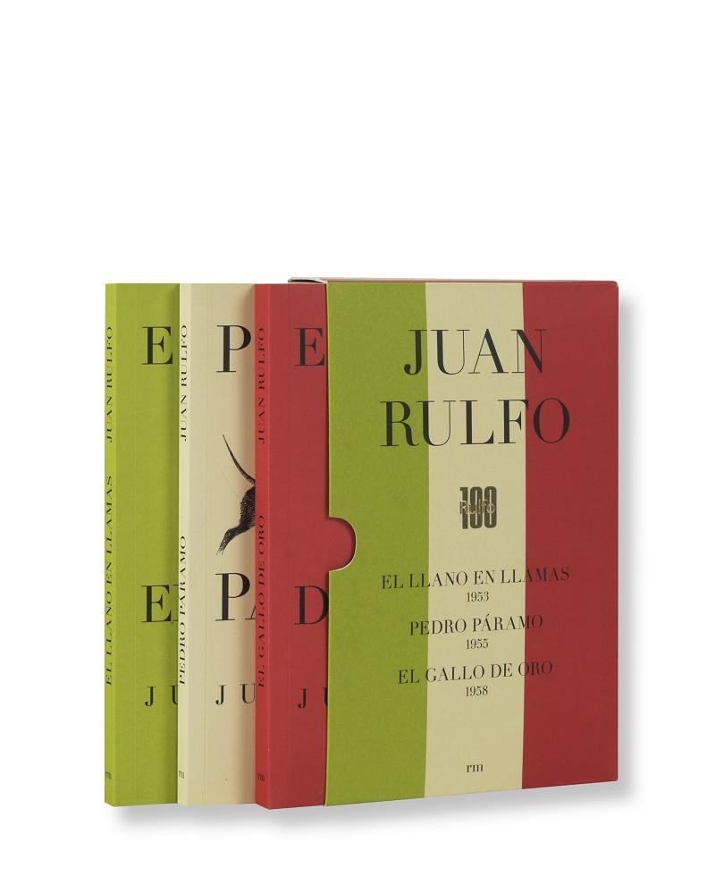 Juan Rulfo (Estuche conmemorativo) : Pedro Páramo / Llano en Llamas / Gallo de Oro | 9788416282975 | Rulfo, Juan