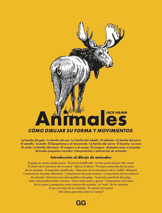 Animales : Cómo dibujar su forma y movimientos | 9788425234460 | Hamm, Jack