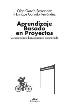 Aprendizaje Basado en Proyectos | 9788446054801 | García Fernández, Olga / Galindo Ferrández, Enrique