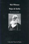 Hojas de hierba | 9788475221069 | Whitman, Walt