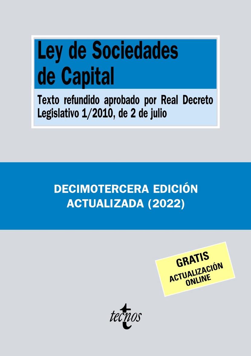 Ley de Sociedades de Capital | 9788430985852 | AA.VV.