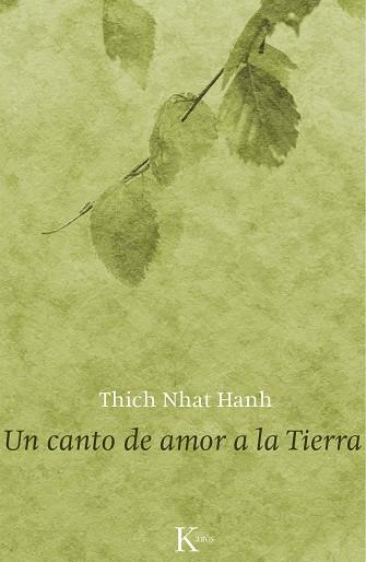 Canto de amor a la Tierra, Un | 9788499883670 | Hanh, Thich Nhat