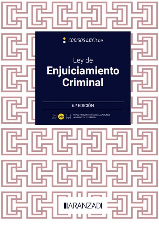 Ley de Enjuiciamiento Criminal (LeyItBe)  | 9788411636230 | AA.VV.