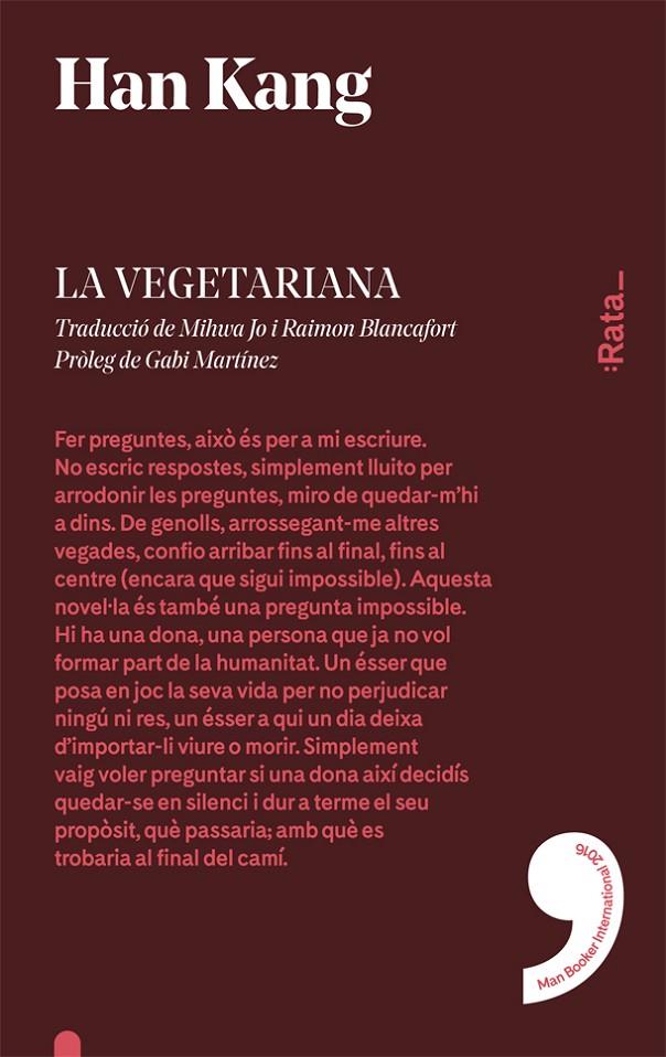 Vegetariana, La (Edició en català) | 9788416738120 | Kang, Han