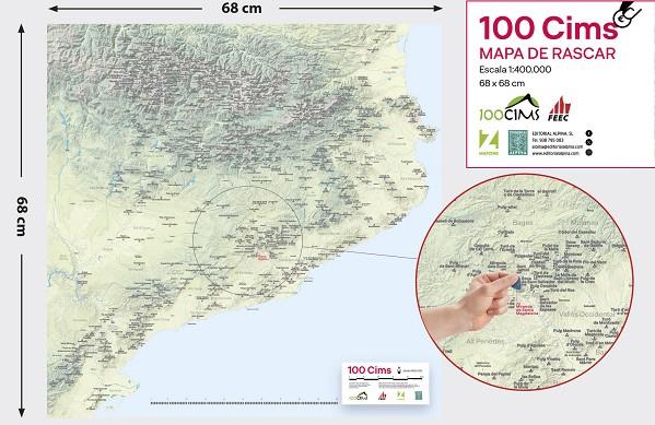 100 Cims : Mapa de rascar | 9788470111419 | AA.DD.