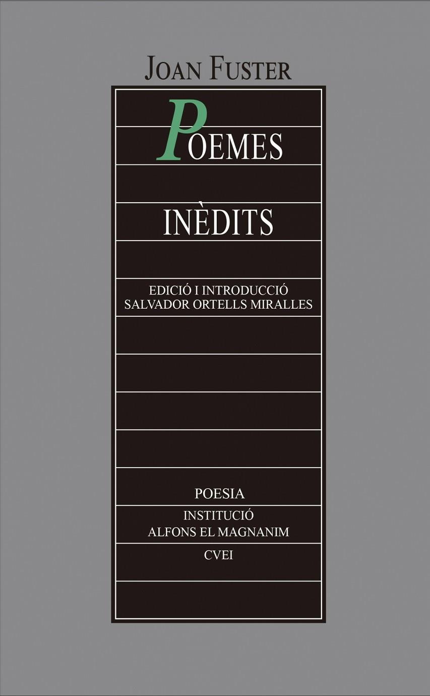 Poemes inèdits | 9788478227556 | Fuster, Joan