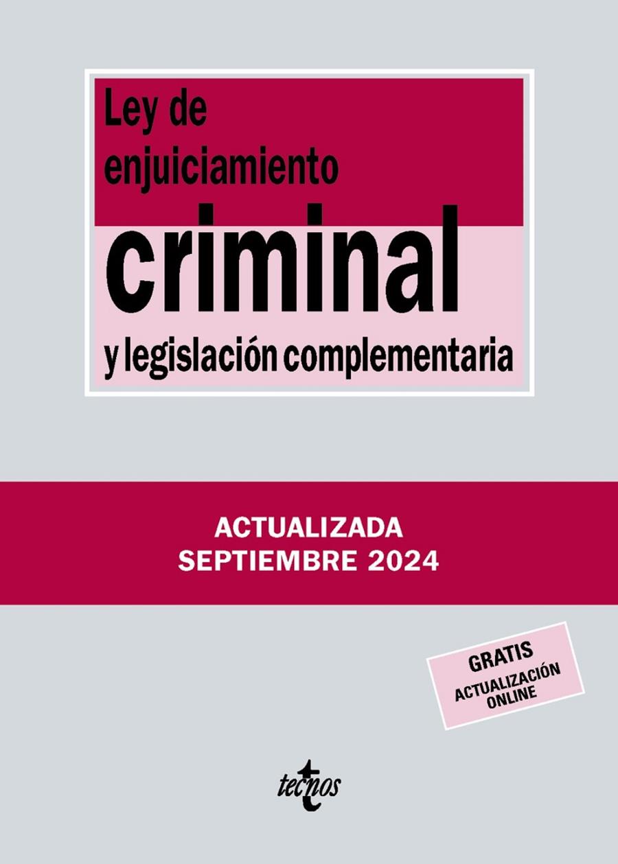 Ley de Enjuiciamiento Criminal y legislación complementaria | 9788430990986 | AA.VV.