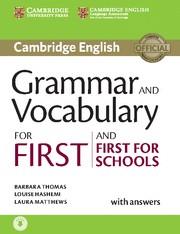 Grammar and Vocabulary for First and First for Schools Book with Answers and Audio | 9781107481060 | Thomas, Barbara / Hashemi, Louise / Matthews, Laura